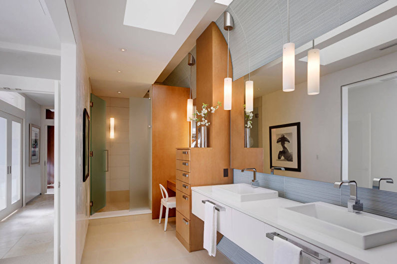 Design d'intérieur de salle de bain moderne - Caractéristiques