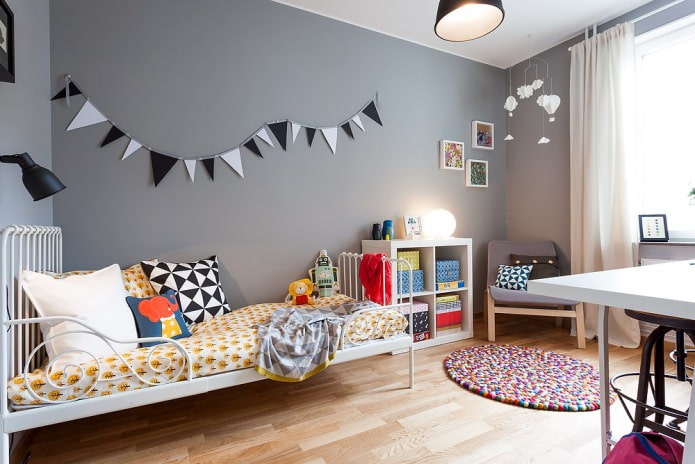 Style scandinave dans la conception de la chambre d'enfant