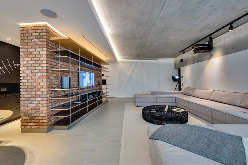 Design d'intérieur de style loft - Finition de plafond