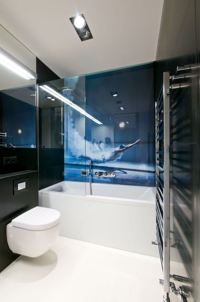 intérieur de la salle de bain dans un style moderne
