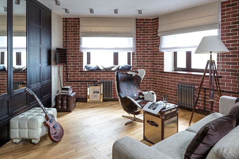 Conception d'un studio dans le style loft