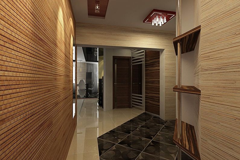 Conception de couloir dans l'appartement - Finition du sol