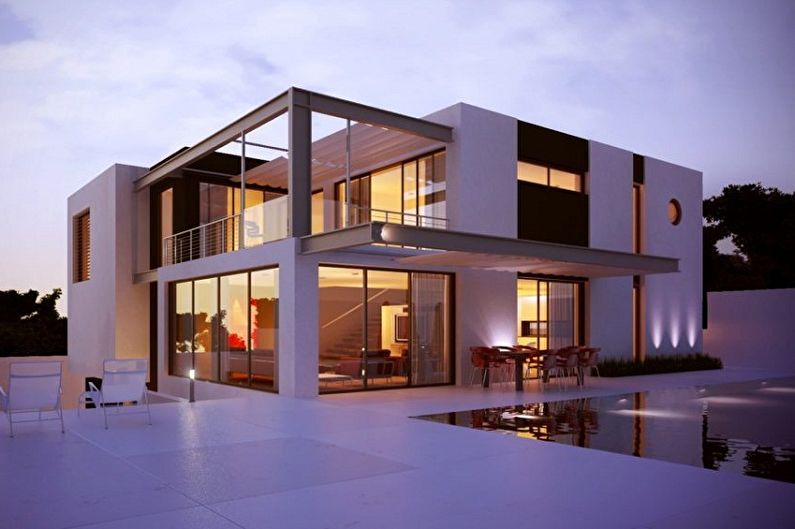 Maisons high-tech - High-tech à l'architecture géométrique