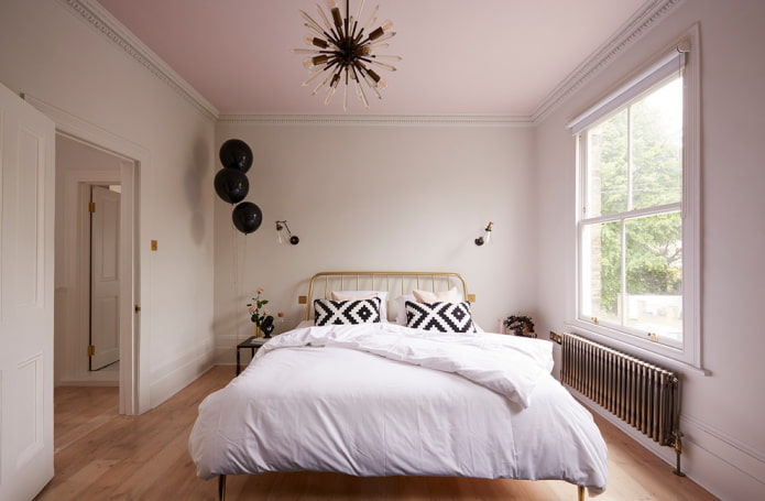 schéma de couleurs de la chambre dans un style nordique