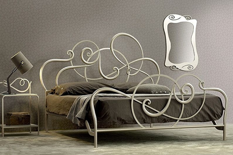 Types de lits en fer forgé dans différents styles - Moderne