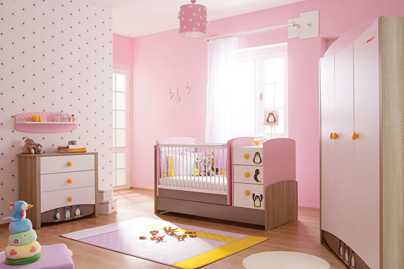 Chambre d'enfant rose pour fille - Décoration d'intérieur