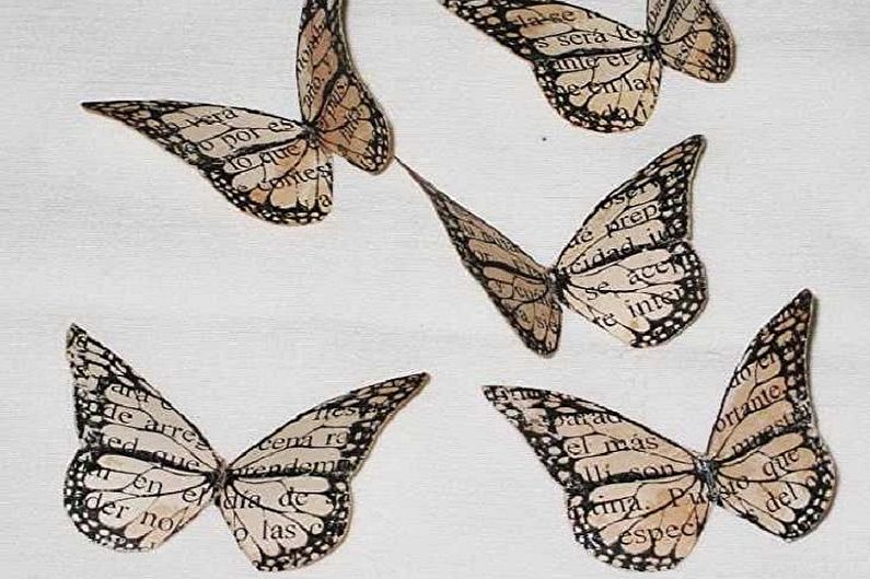 DIY papillons au mur - Papillons en papier et carton