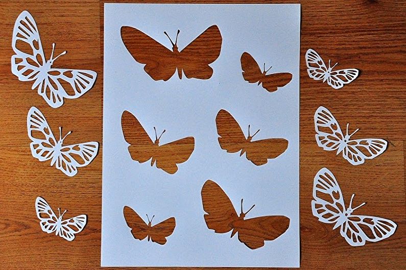 DIY papillons au mur - Papillons en papier et carton