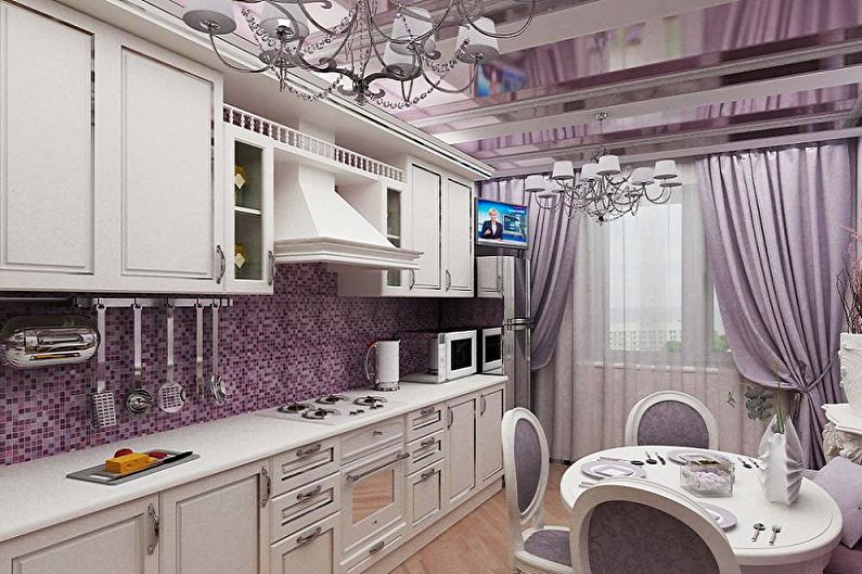 Cuisine de style provençal violet - Design d'intérieur