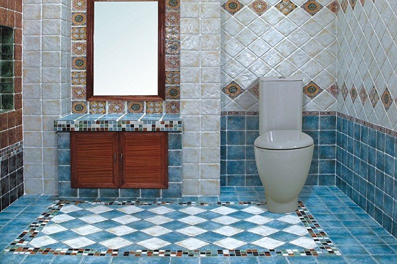 Types de carreaux de sol de salle de bain - Carreaux émaillés