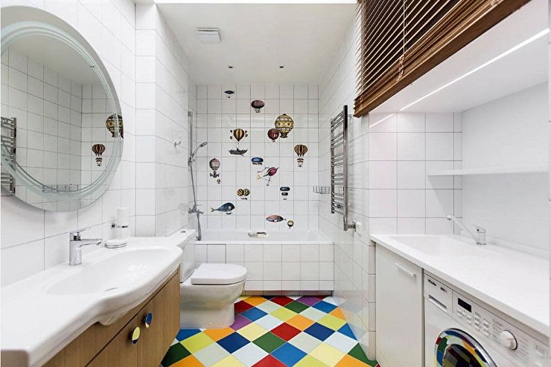 Conception de salle de bain 6 m²  - Solutions couleur