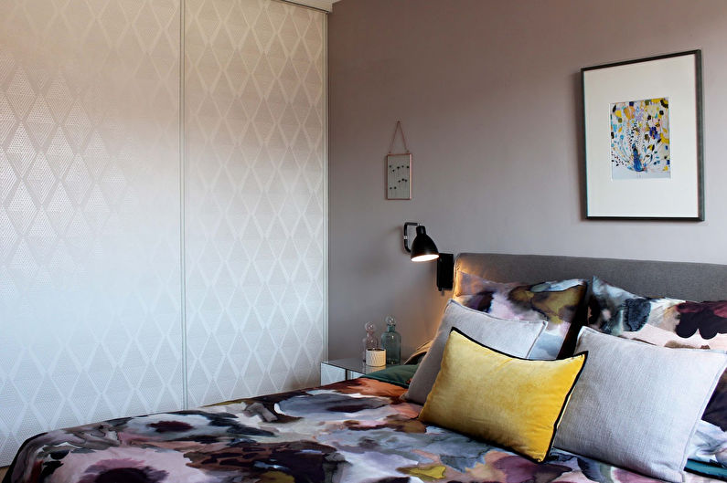 Chambre à coucher moderne beige - Design d'intérieur