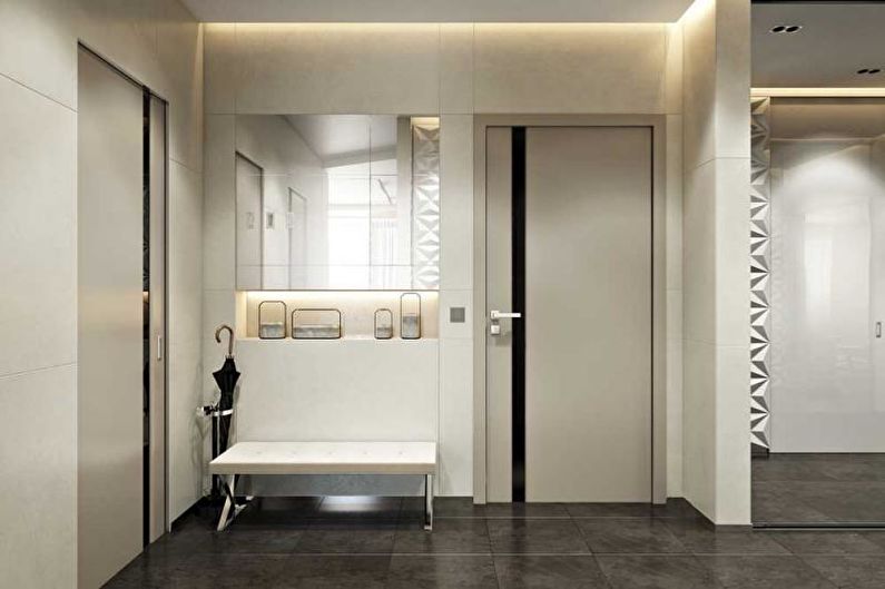 Couloir - Conception d'un appartement dans un style moderne