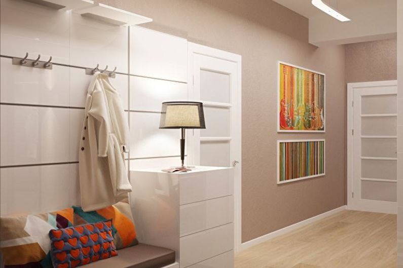 Couloir - Conception d'un appartement dans un style moderne