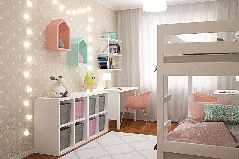 Conception de chambre d'enfant pour deux filles - Choisir un style d'intérieur
