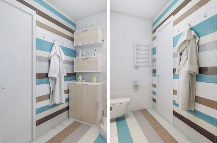 salle de bain dans la conception de l'appartement 37 m².  m.