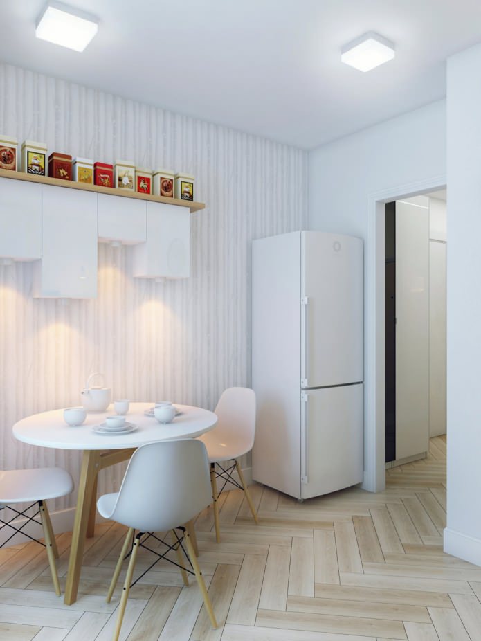 cuisine en appartement design 37 m².  m.
