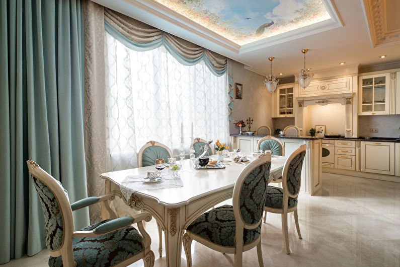 Cuisine 20 m²  dans un style classique - Design d'intérieur