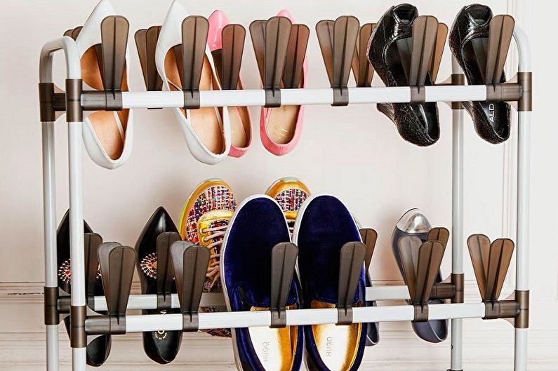 Types d'étagères à chaussures pour le couloir - Étagère à chaussures