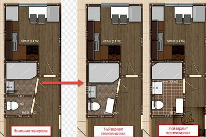 Réaménagement d'un appartement à Khrouchtchev - Réaménagement d'une salle de bain