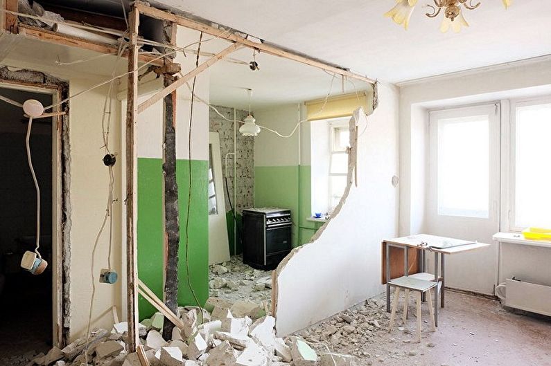 Réaménagement d'un appartement d'une pièce à Khrouchtchev - Projet 1