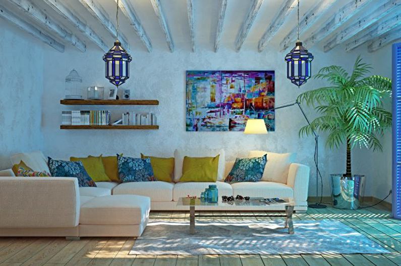 Design d'intérieur de style méditerranéen - Décoration et éclairage