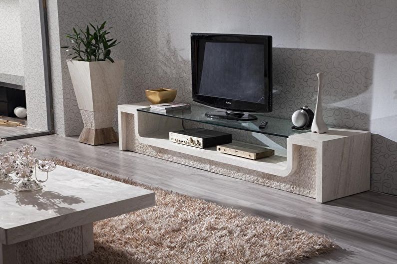 Tables TV en matériaux combinés