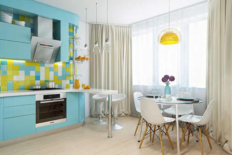 Conception de cuisine 12 m²  dans un style moderne