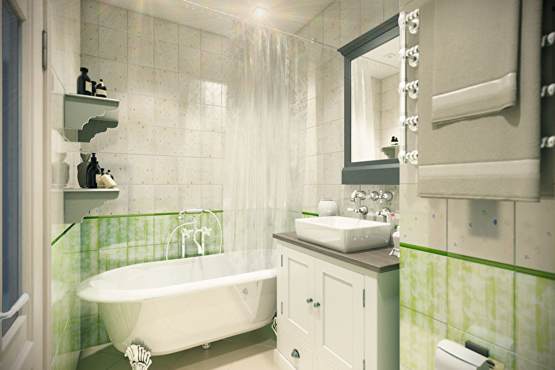 Conception de salle de bain de style provençal - Plomberie