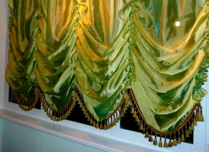 rideaux d'auvent en soie 