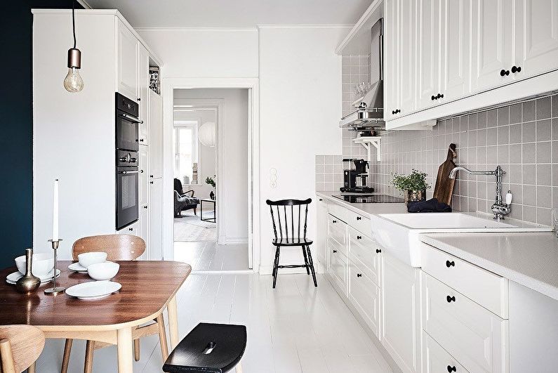 Cuisine 10 m²  dans un style scandinave - design d'intérieur