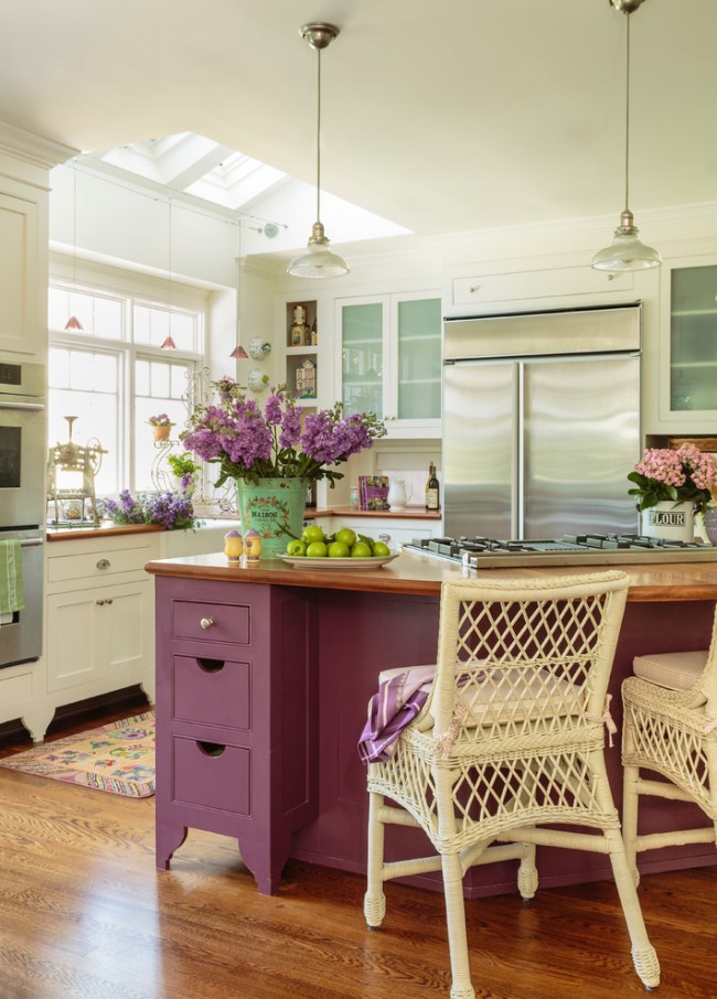 La couleur du lilas sera très utile pour la cuisine campagnarde.