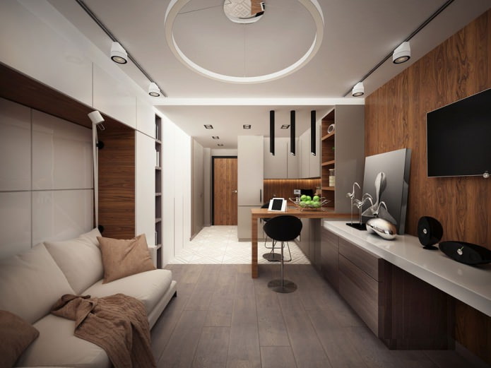 Conception d'un petit appartement de 25 m².  m.