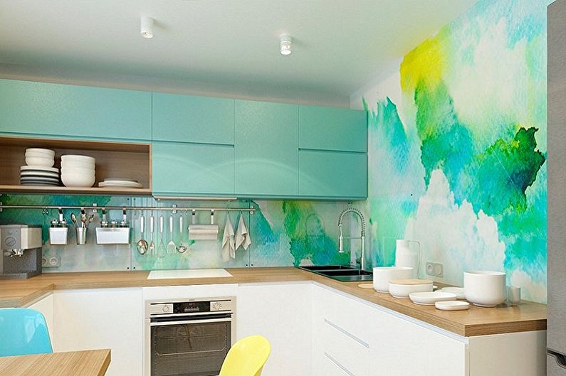 Peinture murale dans la cuisine