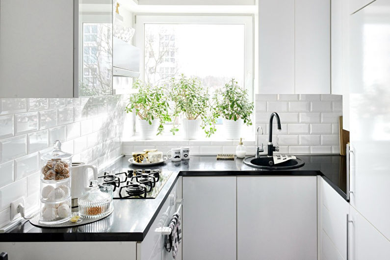 Cuisine 7 m²  dans un style scandinave - design d'intérieur