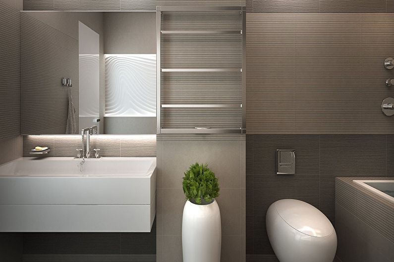 Conception de salle de bain minimaliste - Caractéristiques