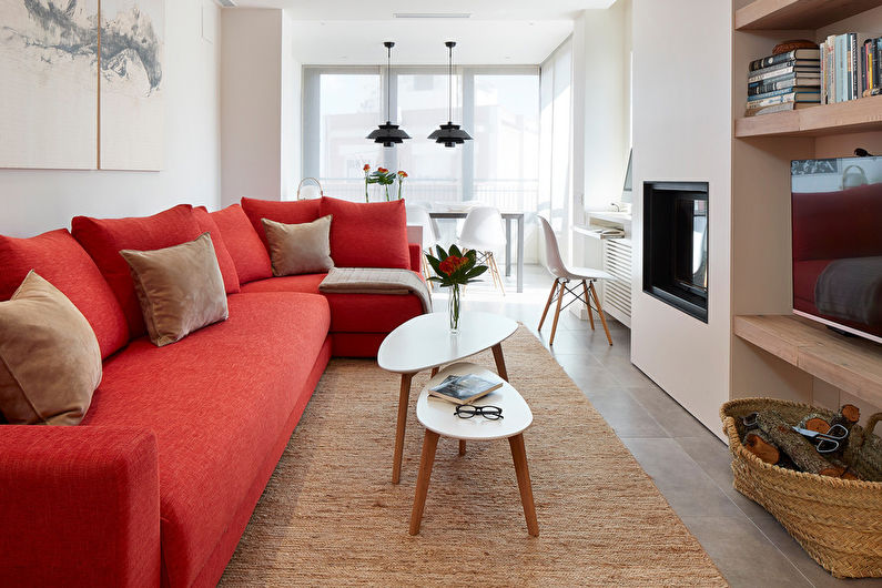 Séjour 17 m²  dans un style moderne - Design d'intérieur