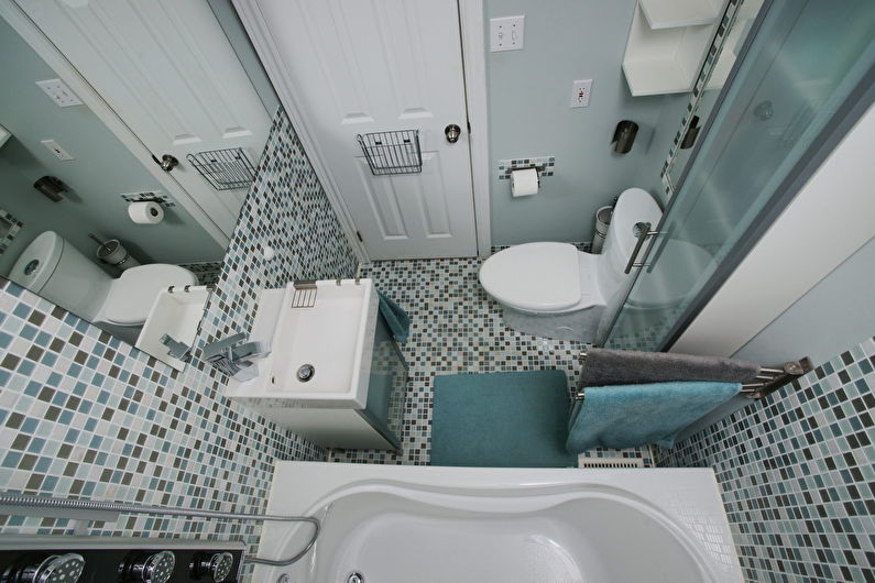 Salle de bain 3 m²  - conception de sol