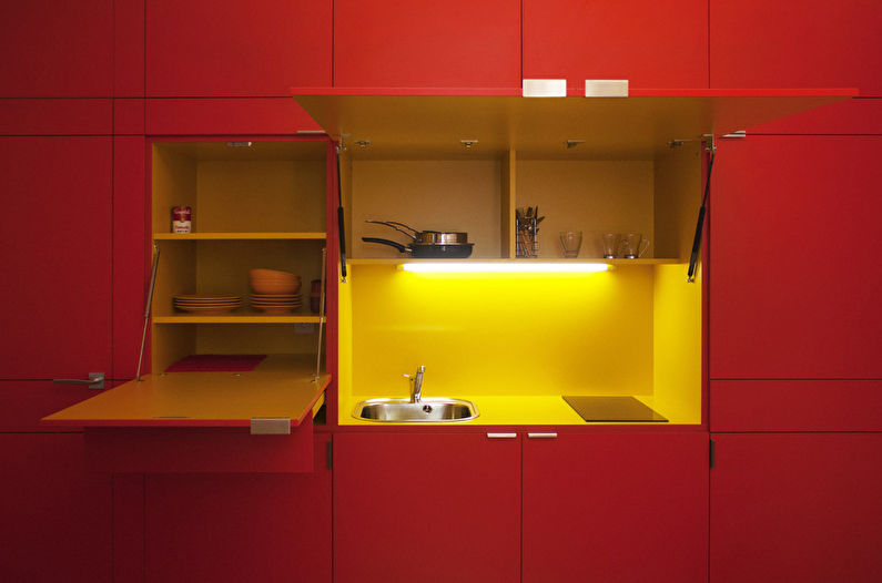 La combinaison de couleurs à l'intérieur de la cuisine - Des combinaisons chaleureuses