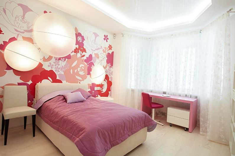 Chambre rose 10 m²  - Design d'intérieur