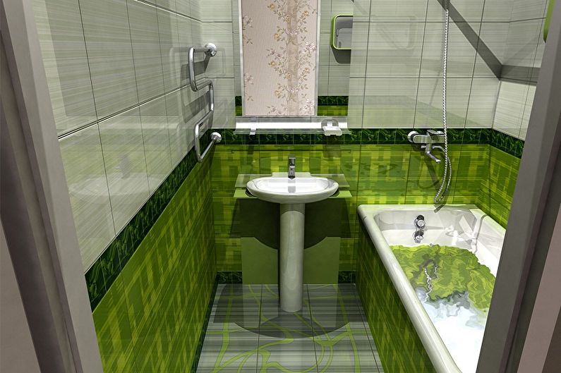 Conception de salle de bain 2 m²  - Solutions couleur