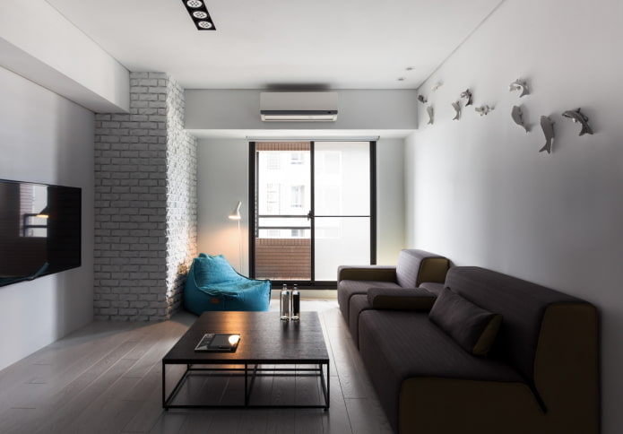 meubler le salon dans un style minimaliste