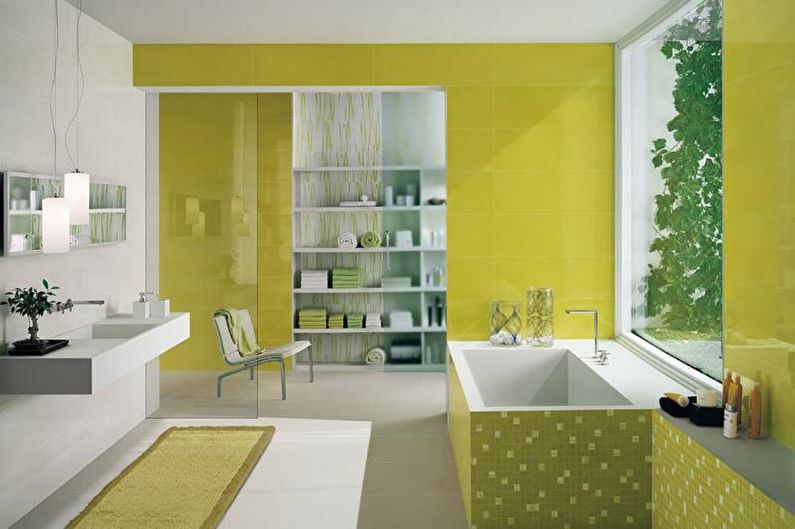 Combinaisons de couleurs à l'intérieur de la salle de bain - Roue chromatique