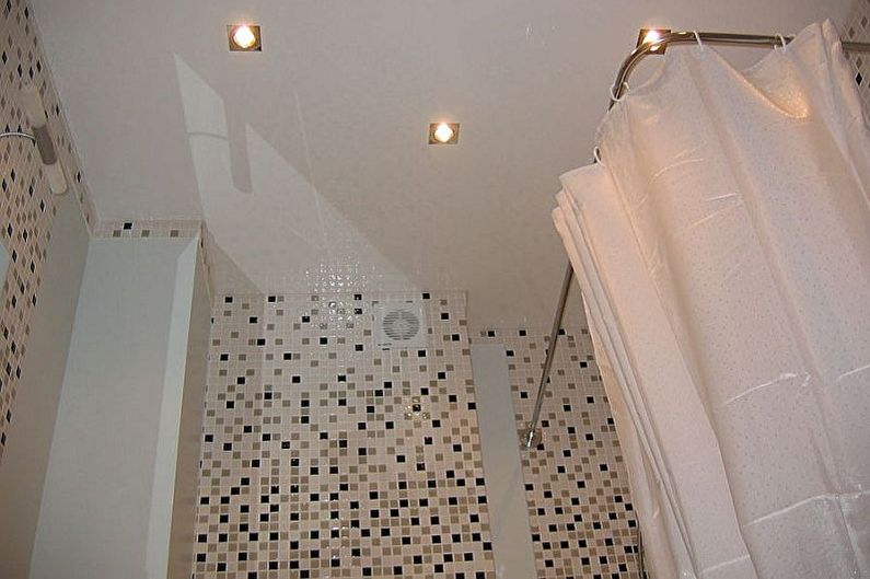 Conception de salle de bain 3 m²  - Décoration de plafond
