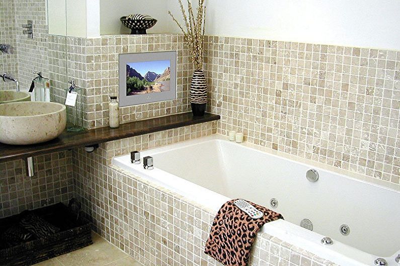 Conception de salle de bain 3 m²  - Décoration murale