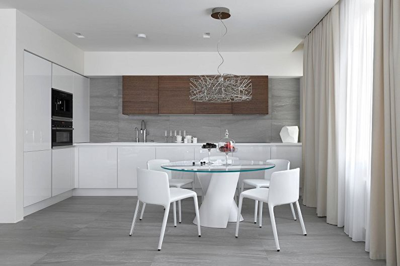 Cuisine 13 m²  dans un style moderne - Design d'intérieur