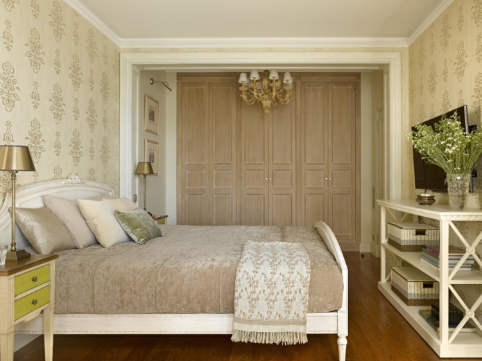 meubles à l'intérieur de la chambre beige