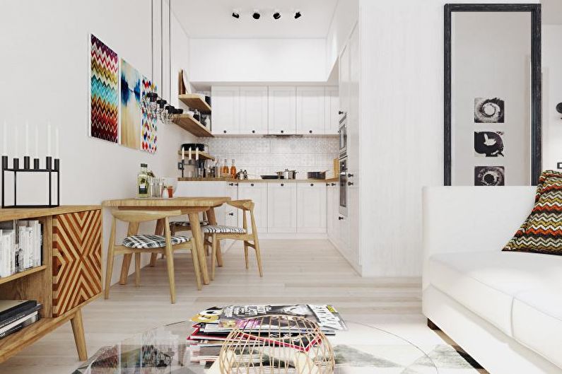 Petit appartement de style scandinave - Design d'intérieur