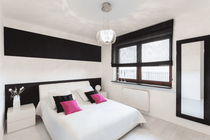 schéma de couleurs de la chambre dans un style minimaliste