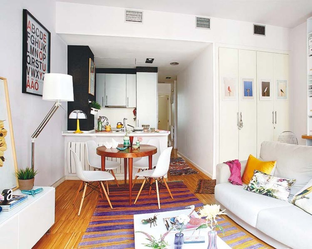 Un petit appartement bien équipé est un lieu de vie pratique et confortable